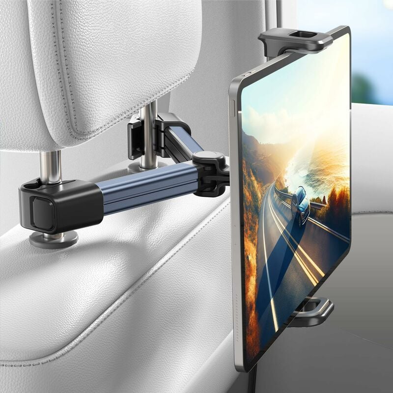 Support Tablette Voiture pour appuie-tête - Porte Tablette Voiture pour siège arrière pour tous les appareils de 4,7 à 12,9 pouces tels que iPad,