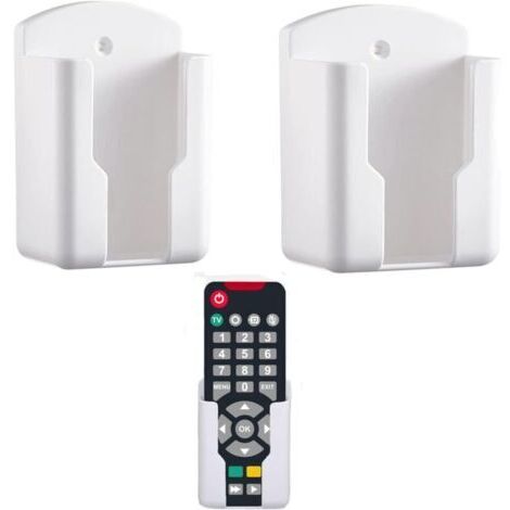 Support Telecommande Mural Small Telecommande Mural Boîte De Rangement porte telecommande mural Boîte de rangement murale pour télécommande universelle pour télécommande,Blanc