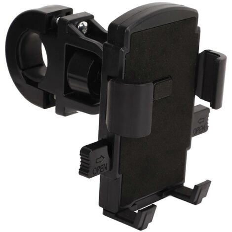 Support téléphone moto, montage rapide avec patin silicone, pince guidon pour smartphone 4,7-6,7 pouces.