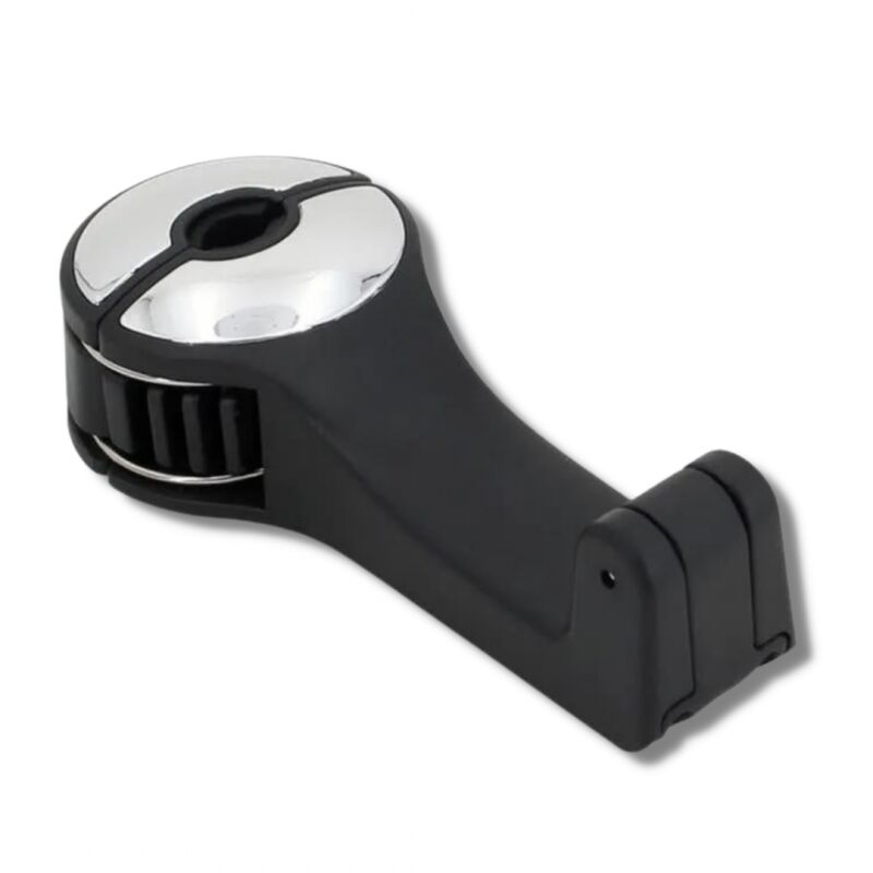 Argent/Noir Support téléphone multifonction Venteo Crochet pour siège arrière de voiture - Appuie-têtes - Rotatif 360 degrés - Argent - Rangement