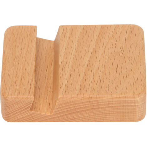 Support Téléphone Portable en Bois, Support Universel Smartphone, Support Bureau Portable en Bois pour Téléphone