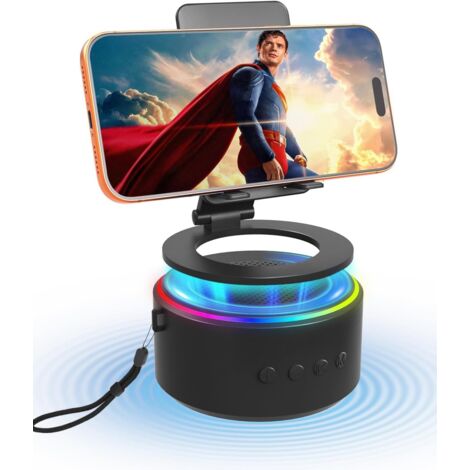 Support Téléphone Portable - Haut-Parleur Bluetooth - Design Détachable avec Connexion Magnétique - Pour Smartphone et iPad - 1 Pièce