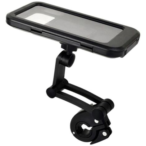 Support téléphone vélo étanche 360° réglable, sac en ABS PVC Nylon pour guidon 22-28mm, idéal GPS navigation.