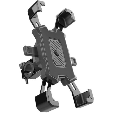 Support téléphone vélo moto 360° rotation antivibration, clamp vélo moto, support sécurisé pour guidon, adapté cyclisme et motocyclette.