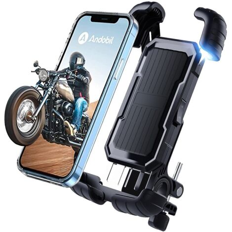 Support Téléphone Vélo Moto, Rotatif 360°, Compatible iPhone 14/13 Pro Max, Samsung S10.