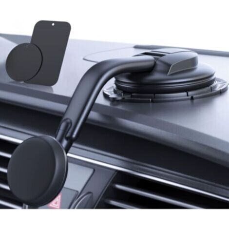 Support Téléphone Voiture [ Aimants Puissants] pour Tableau de Bord et Pare-Brise Porte Telephone Ventouse Convient à iPhone Android Automobile Berceau,de DEBUNS