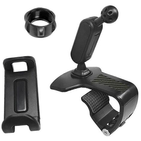 Support téléphone voiture ajustable pour tableau de bord, support GPS réglable pour visualisation musique et cartes, support mobile voiture universel.