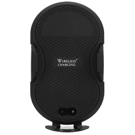 Support téléphone voiture C8mini Noir - Chargeur sans fil à induction infrarouge pour tableau de bord et bouche d'aération.