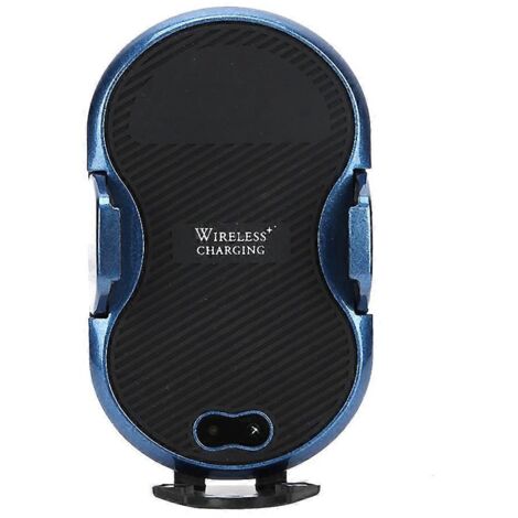 Support téléphone voiture C8miniBlue : chargeur sans fil induction infrarouge, support pour grille d’aération et tableau de bord, maintien automatique.
