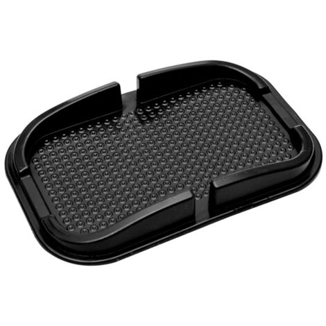 Support téléphone voiture silicone antidérapant – Tapis tableau bord multifonction – Range GPS, lunettes, rouge à lèvres, stylos, monnaie