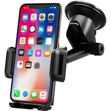 Support Téléphone Voiture Support Tableau de Bord Téléphone Support Voiture Téléphone GPS Pare-Brise Support Voiture pour Smartphone