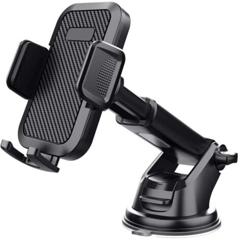 Support Telephone Voiture Tableau de Bord Rotation 360° Universel Support Portable Voiture Ventouse pour Pare-Brise