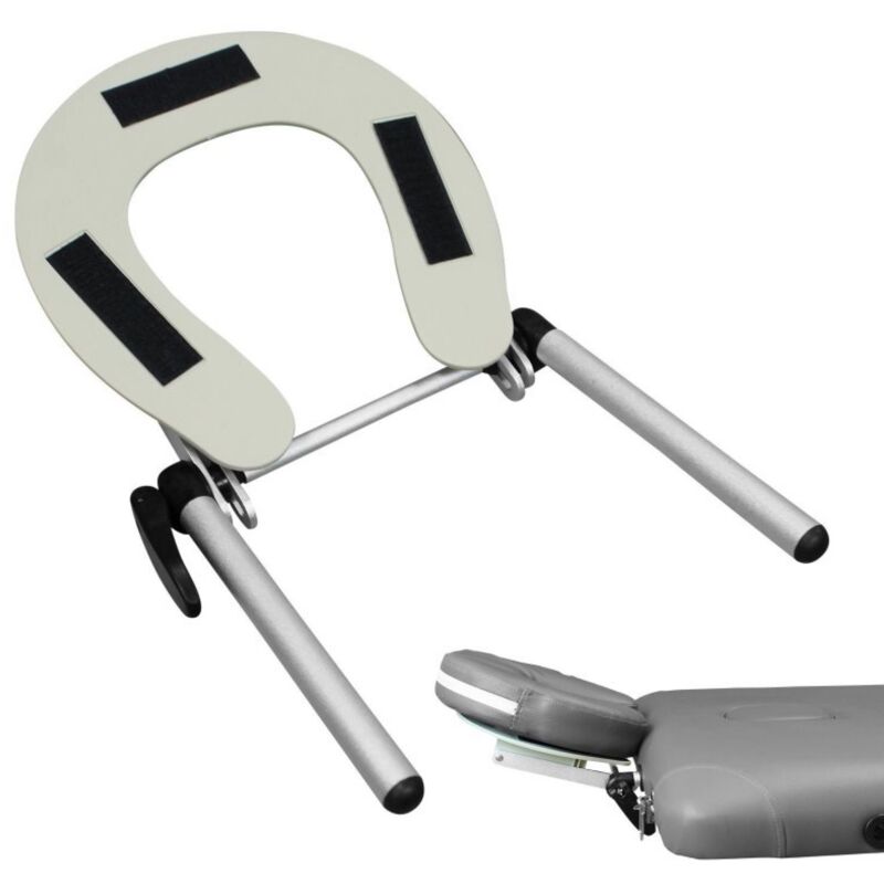 Support têtière, appuie tête en aluminium pour table de massage - Vivezen