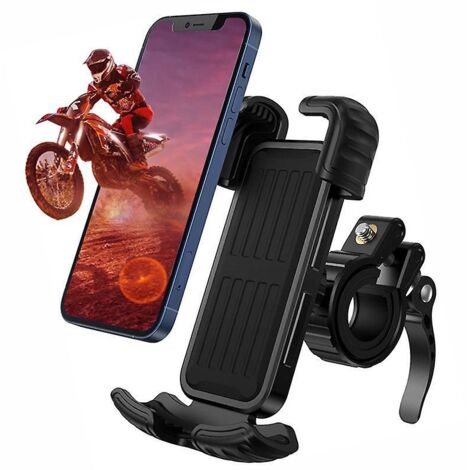 support Tlphone Vlo, Moto Support Tlphone, Support Vlo Guidon, Vlo Universel Amovible 360 Rotatif, Avec Couvercle Tanche Poussire, Support Tlphon