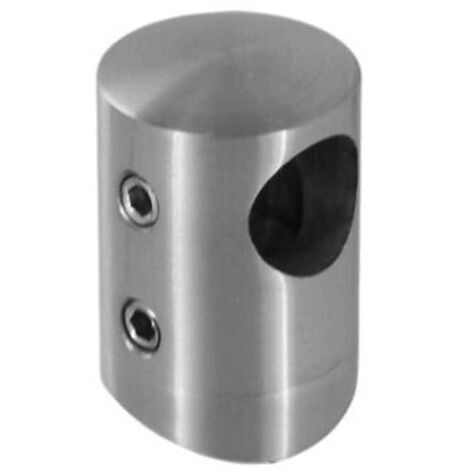 Support transversal intermédiaire pour barre de remplissage Ø 12 mm - pour poteau carré 40x40 mm - à visser - inox 304 - à l'unité - DESIGN PRODUCTION