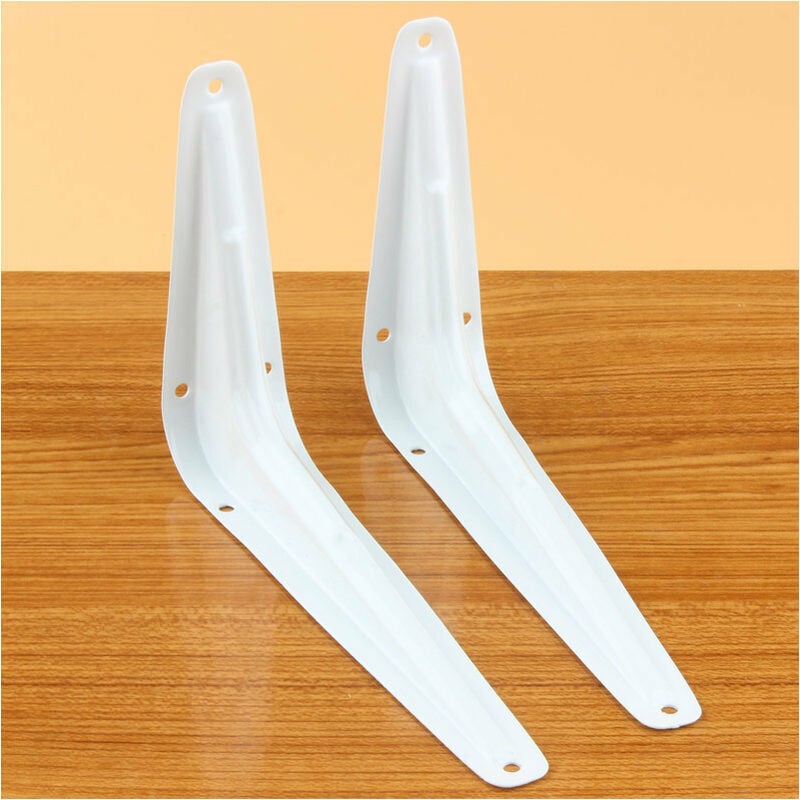Support triangle support fer forgé blanc étagère épaissie et renforcée 135mmX85mm 10pcs