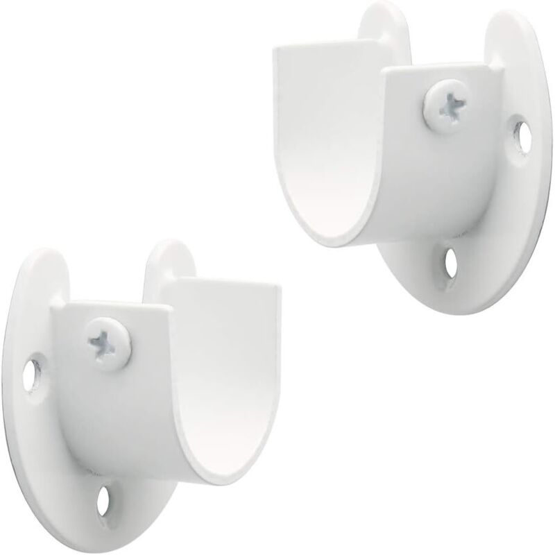 Gabrielle - Support Tringle Penderie Fixation Tringle Rideau, Support Tringle Rideaux en Forme de u, Supports pour Tringles à Rideaux Porte Tringle Gabrielle - Support Tringle Penderie Fixation Tringle Rideau, Support Tringle Rideaux en Forme de u, Supports pour Tringles à Rideaux Porte Tringle