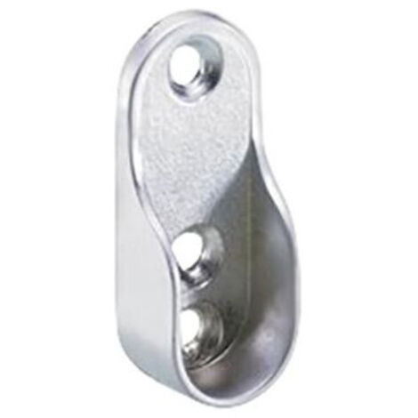 Support tringle rideau, aspect aluminium