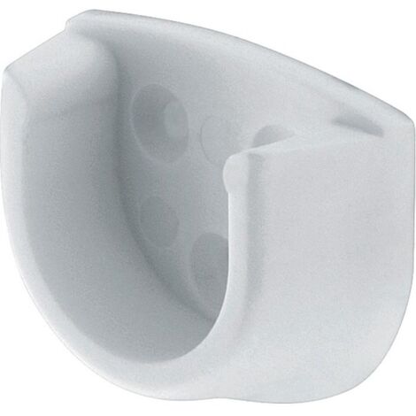 Support tube armoire blanc 20 mm