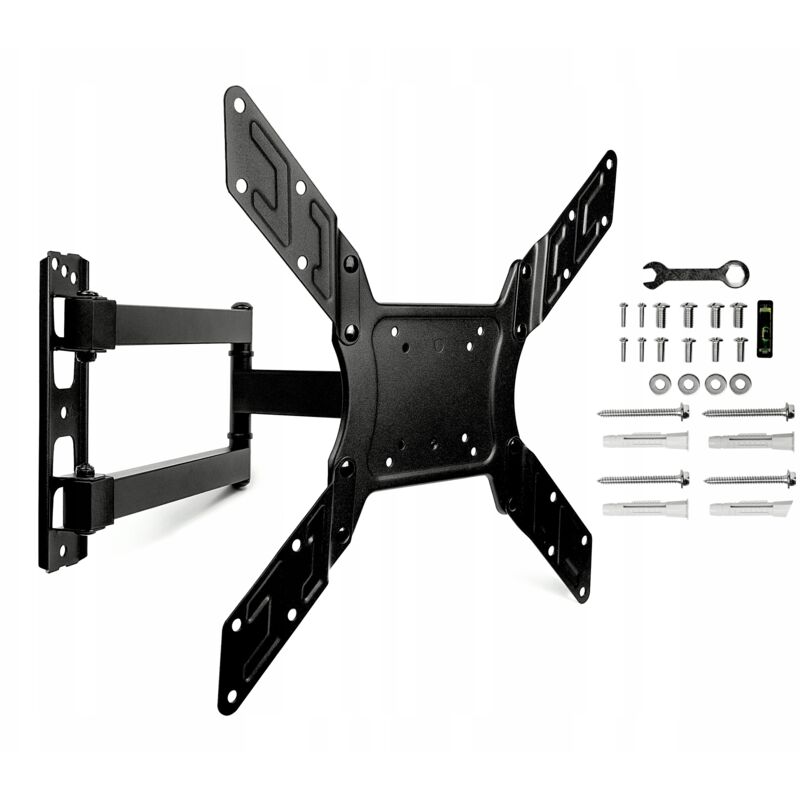 Support Tv 23-65 Rotatif Inclinable Pour Tv En Acier