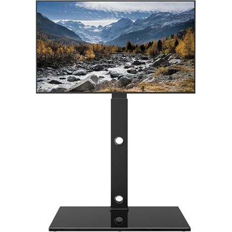 Support TV de Sol pour Téléviseurs de 30-70 Pouces Plasma/LED/LCD/OLED Incurvés & Plats, Support TV Haut Réglable en Hauteur jusqu'à 40 kg, Max VESA 600x400 mm