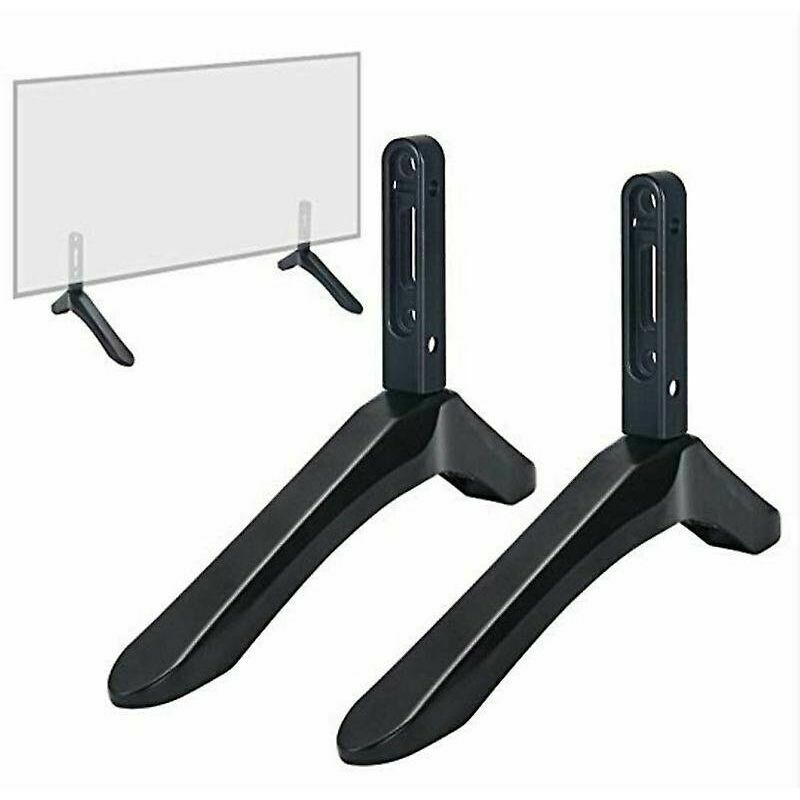 Support TV de table universel pour 32-65 pouces Samsung Vizio Sony LCD Tv pas pour Lg Tv support de table noir 2 pièces