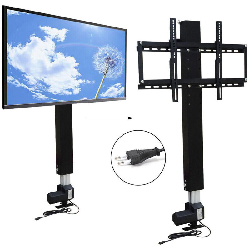 Gojoy - Support tv électrique réglable en hauteur de 26 à 57 cm, avec télécommande, motorisé jusqu'à 80 kg, ultra silencieux