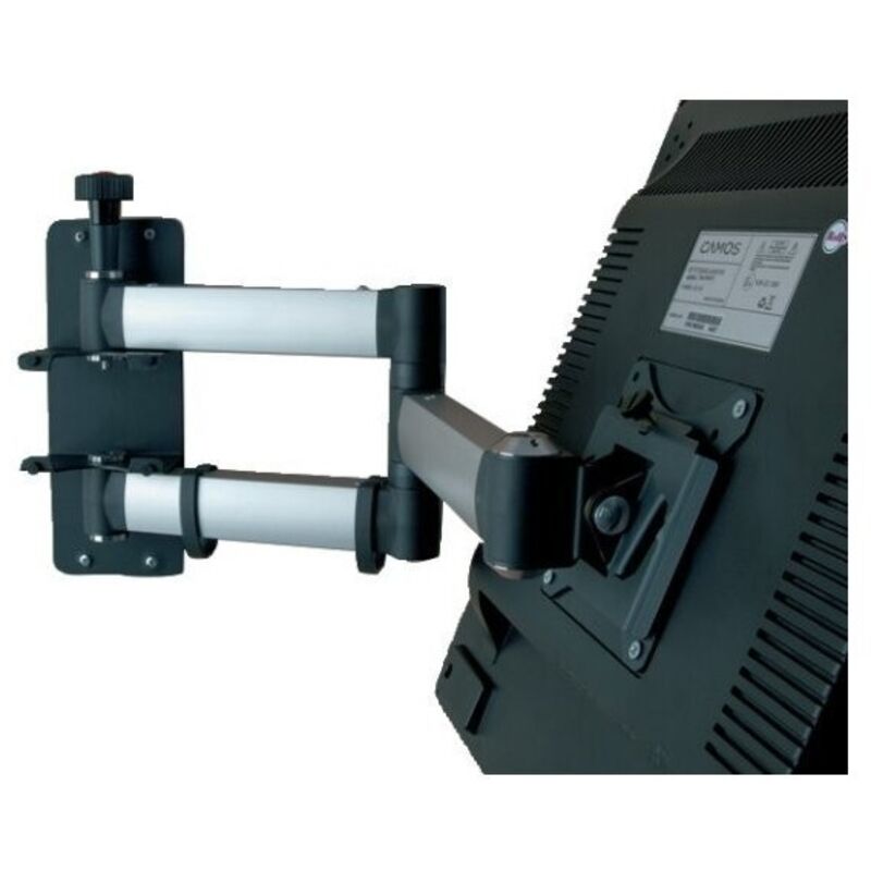 Support tv lcd 2 bras avec 3 articulations pour caravane et camping-car