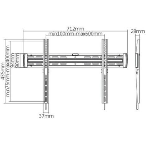 SUPPORT TV MURAL FIXE C4070