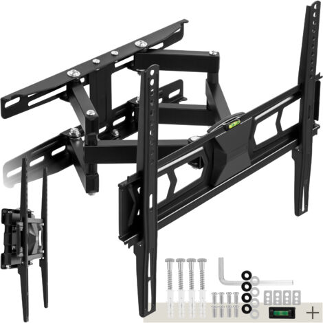 Support Mural TV Orientable et Inclinable pour Ecran 32" - 55" Noir