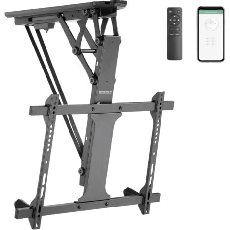 Support TV pour plafond SpeaKa Professional SP-TVCM-520 avec motorisation électrique, inclinable, commande par applicat