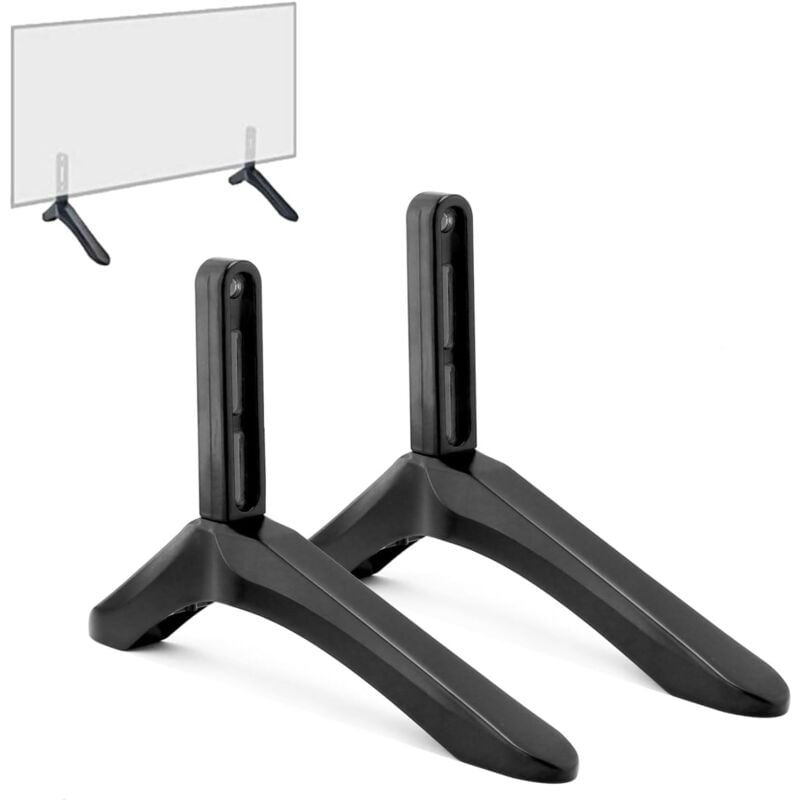 Support tv, supports tv pour téléviseurs de 32 à 65 pouces, support tv pour téléviseurs lcd plats et incurvés jusqu'à 45 kg, distance des trous de