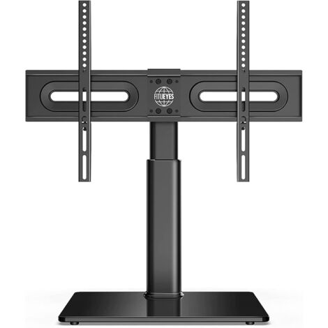 Support TV sur pied pour écran 32-65 pouces – Hauteur réglable 63,4-75,4 cm – Pivotant ±40° – Charge max 40kg – VESA 400x600mm – Fitueyes