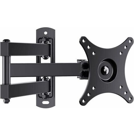 Support TV universel pour téléviseurs entre 10 et 32 pouces, orientable, inclinable, rotatif - Convient aux téléviseurs à écran plat LCD / LED - Extensible de 44 cm - Supporte jusqu'à 20 kg - VESA