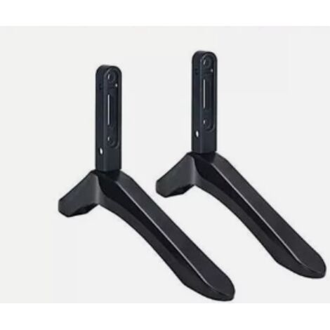 Support TV - Zinc Alloy - Adjustable Height - For Flat Panel TVs 32 To 65 Inches - 45 Kg Capacity - Set Of 2