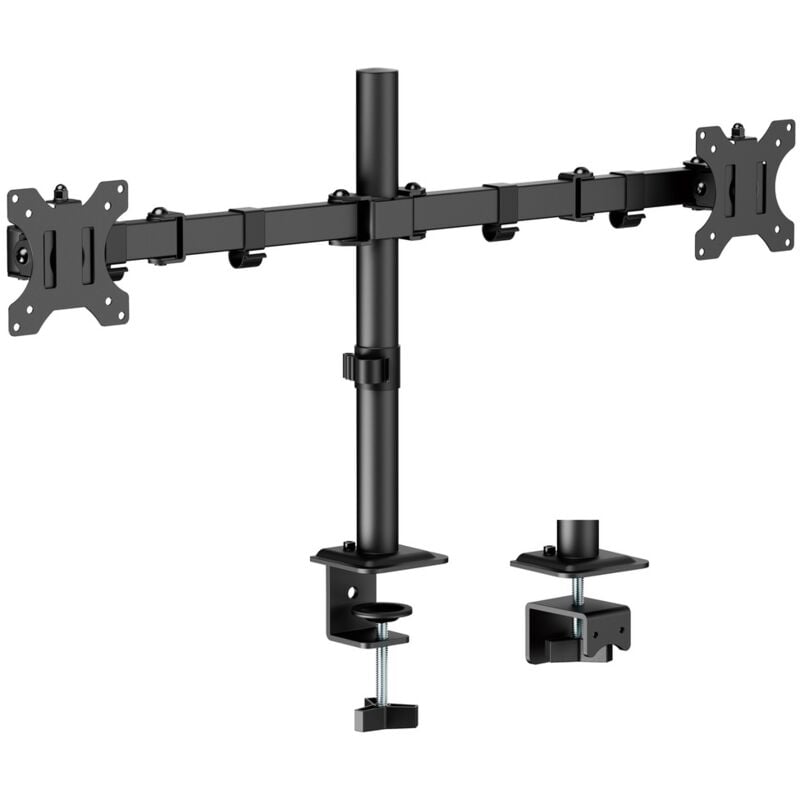 EDM - Support TV/Moniteur avec double bras articulé 17' - 27' (jusqu'à 8kg) compatible toutes marques (vesa)
