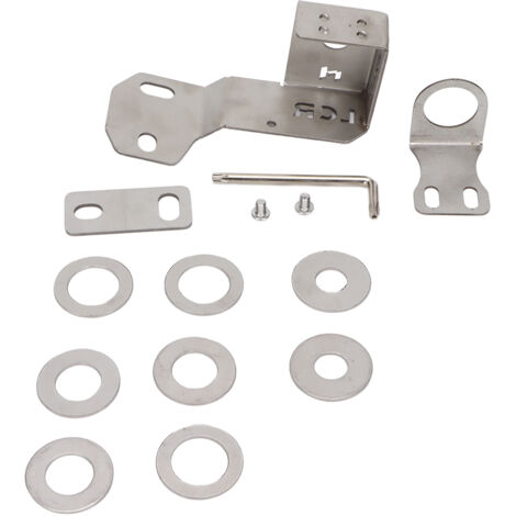 Support Universel Antenne en Acier Inoxydable pour Toyota Land Cruiser LC200 - Montage Conduite Principale et Secondaire, Argenté