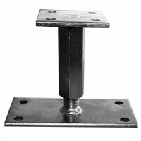 Support universel/ platine reg. Electro zingué 90x90- 90x16 H: 110-180