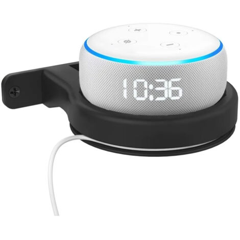 Support Universel pour Enceinte Bluetooth, Économiseur d'Espace, Compatible Amazon Echo Dot (3ème et 4ème Gen), Noir