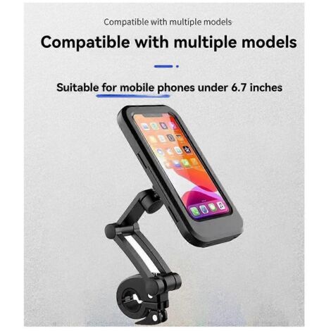 Support universel pour téléphone de moto, étanche et réglable ---