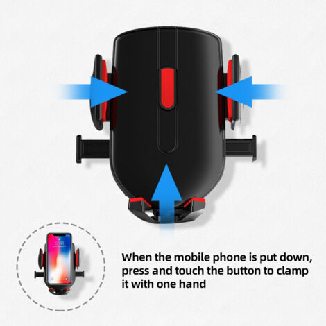 Support universel pour voiture à 360°, fixation pare-brise/tableau de bord, support téléphone/GPS - Ventouse, noir, 1467