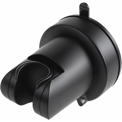 Support universel réglable pour pommeau de douche avec ventouse, support amovible pour douchette à main, en plastique ABS noir pour salle de bain