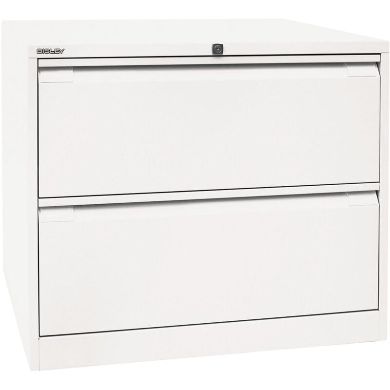 Bisley - Classeur pour dossiers suspendus à 2 rangées, 2 tiroirs