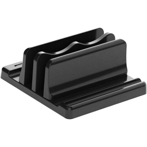 Support vertical 3 en 1 pour ordinateur portable, base de bureau réglable en plastique ABS, support vertical peu encombrant pour ordinateur portable.