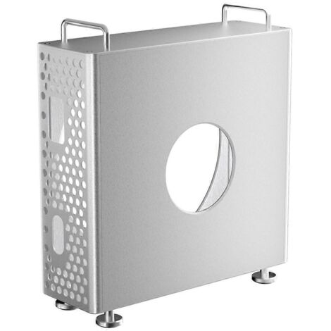 Support vertical Mac Mini M4 2024 - Coque de protection argentée