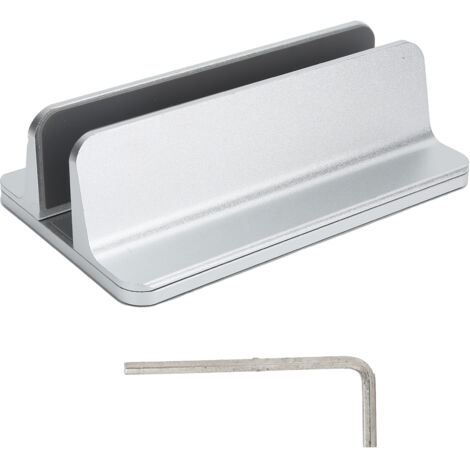 Support vertical pour ordinateur portable en alliage d'aluminium, support de bureau avec ventilation pour PC et tablettes.