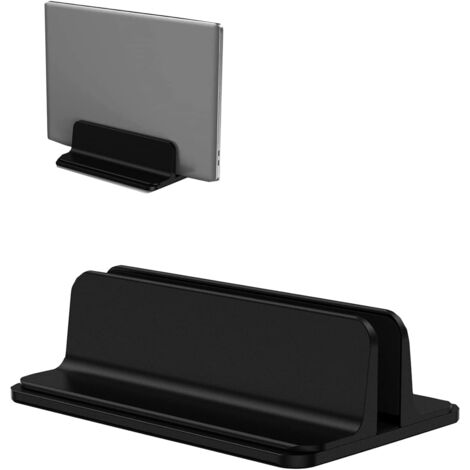 Support vertical pour ordinateur portable, gain de place pour ordinateurs portables, iPads et ordinateurs portables jusqu'à 17,6 pouces.
