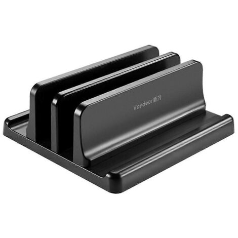 Support vertical réglable pour ordinateur portable noir