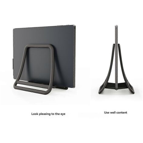 Support vertical réglable pour ordinateur portable - Support pour ordinateur portable et tablette blanc