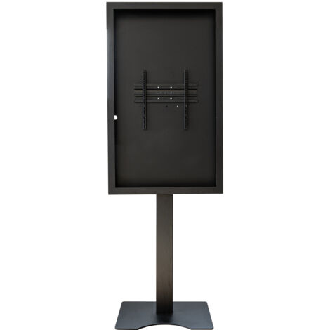 Support vitrine à poser, avec caisson portrait 55'' - Vesa 400x400 max